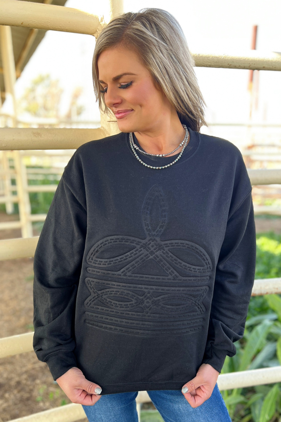 Gone Country Pullover Black