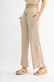 Brushed Wide Leg Lounge Pants
