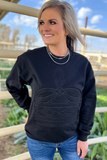 Gone Country Pullover Black