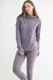 Active Hoodie Top with Thumbholes
