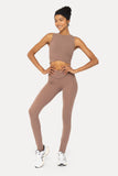 Venice Crossover Waist Stirrup Leggings
