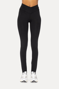 Venice Crossover Waist Stirrup Leggings