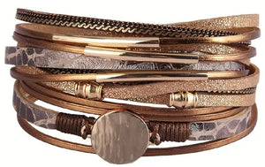 Bobbie leather wrap bracelet