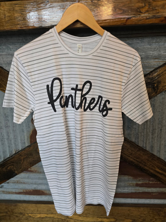 Panthers Mascot Stripe Tee