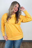 Zenana Pigment Dyed French Terry Pullover With Pockets